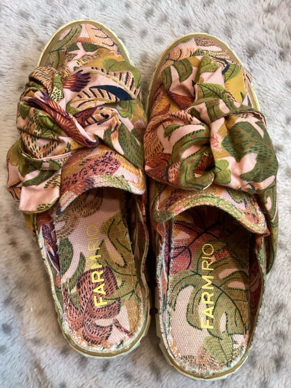FARM Rio Floral Platform Mules (SZ 9) 🦜 ☀️ - Picture 3 of 5